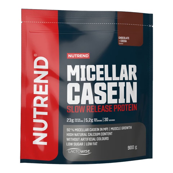 Nutrend Micellar Casein, 900g, čokoláda+kakao