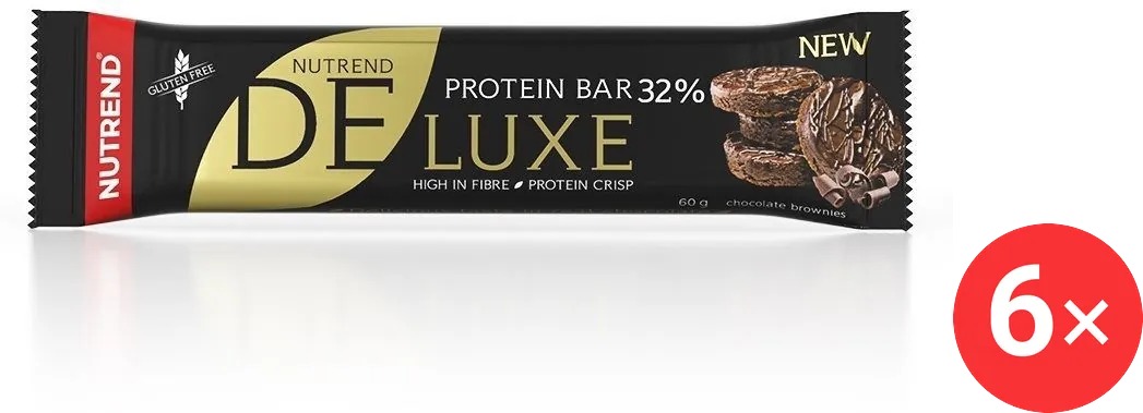 Nutrend DELUXE, čokoládové brownies 6 x 60 g