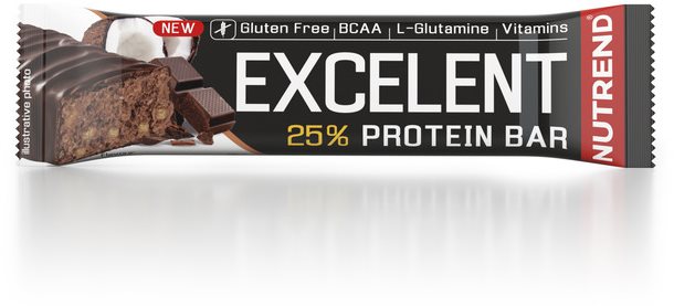 Nutrend EXCELENT PROTEIN 85 G ČOKOLÁDA + KOKOS Proteinová tyčinka, , velikost 85 G