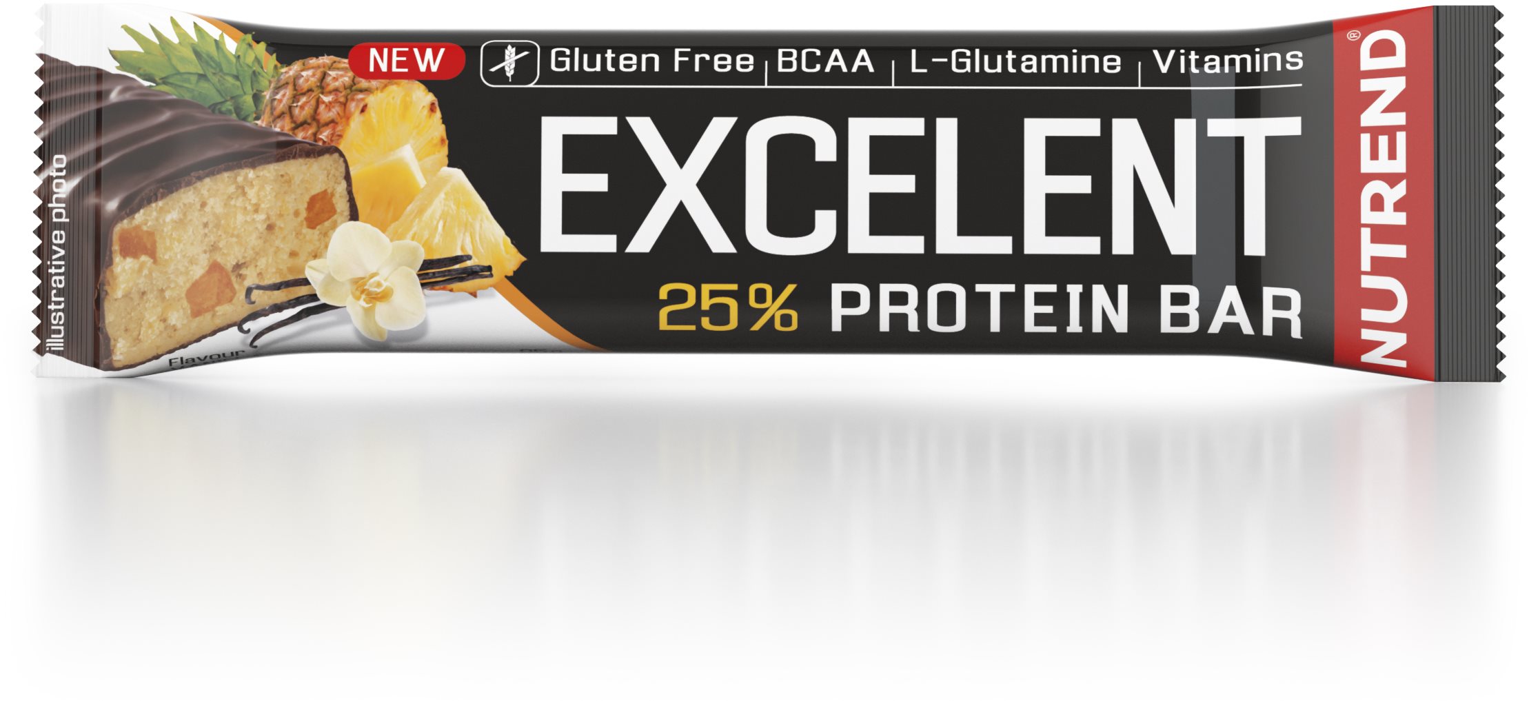 Nutrend EXCELENT 85 G VANILKA + ANANAS Proteinová tyčinka, , velikost 85 G