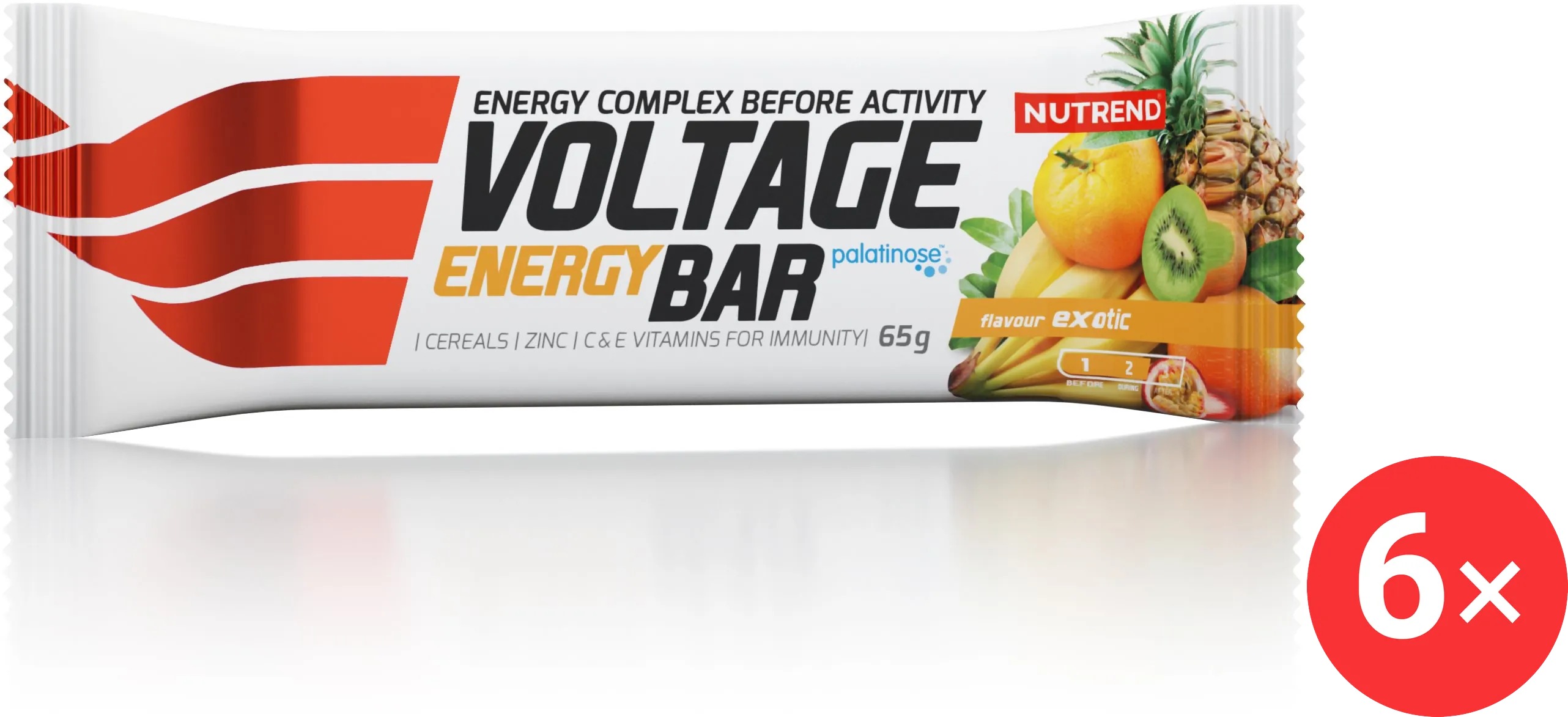 Nutrend Voltage Energy Cake, 6 x 65 g, exotic