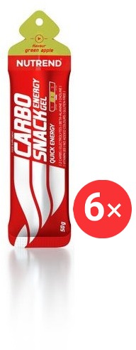 Nutrend Carbosnack sáček, 6 x 50 g, zelené jablko