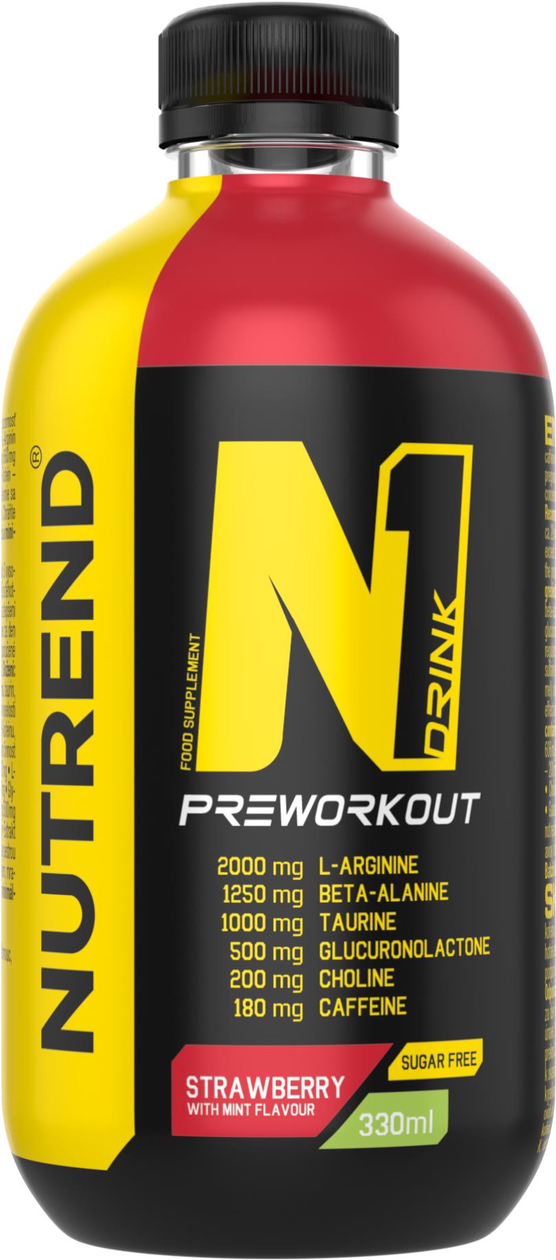 Nutrend N1 Drink 330 ml - jahoda/mäta