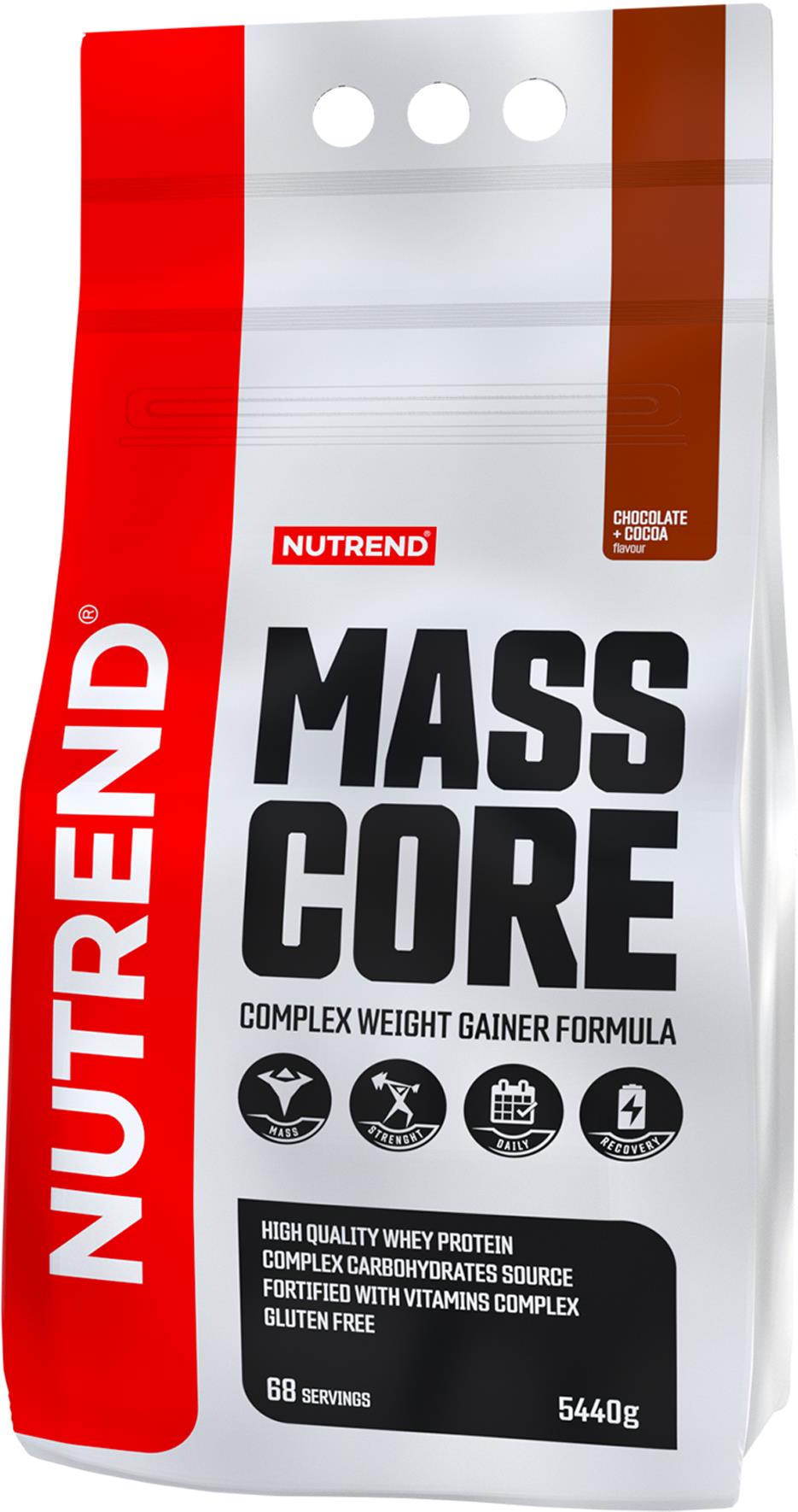 Nutrend Mass Core 5440 g, čokoláda + kakao