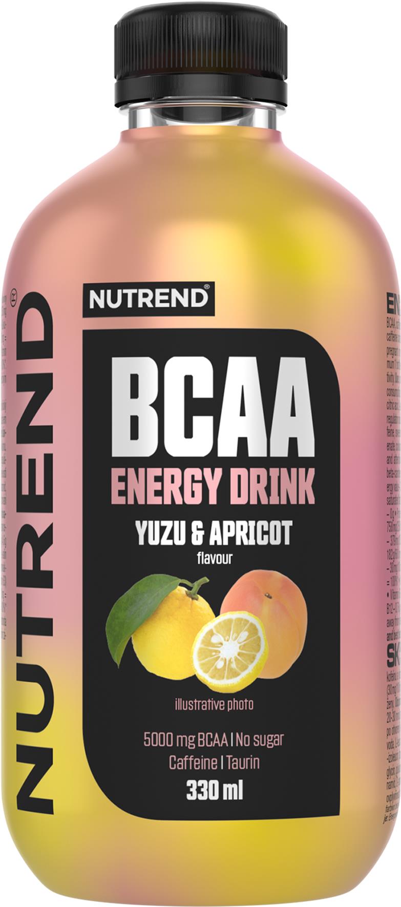 Nutrend BCAA Energy Drink 330 ml, yuzu + meruňka