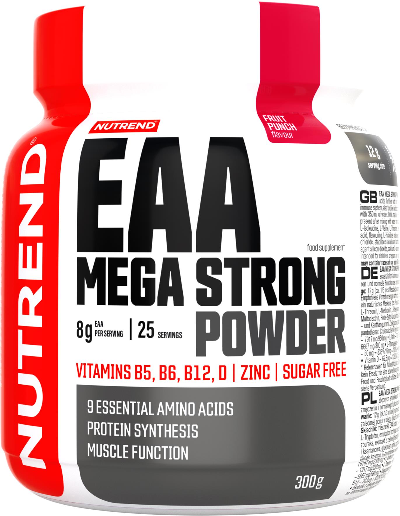 Nutrend EAA MEGA STRONG POWDER, 300 g, fruit punch
