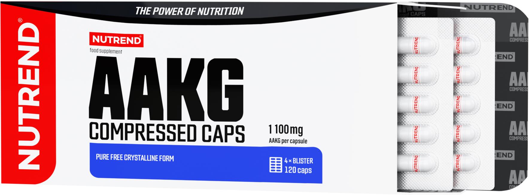 Nutrend AAKG Compressed Caps 120 kapslí