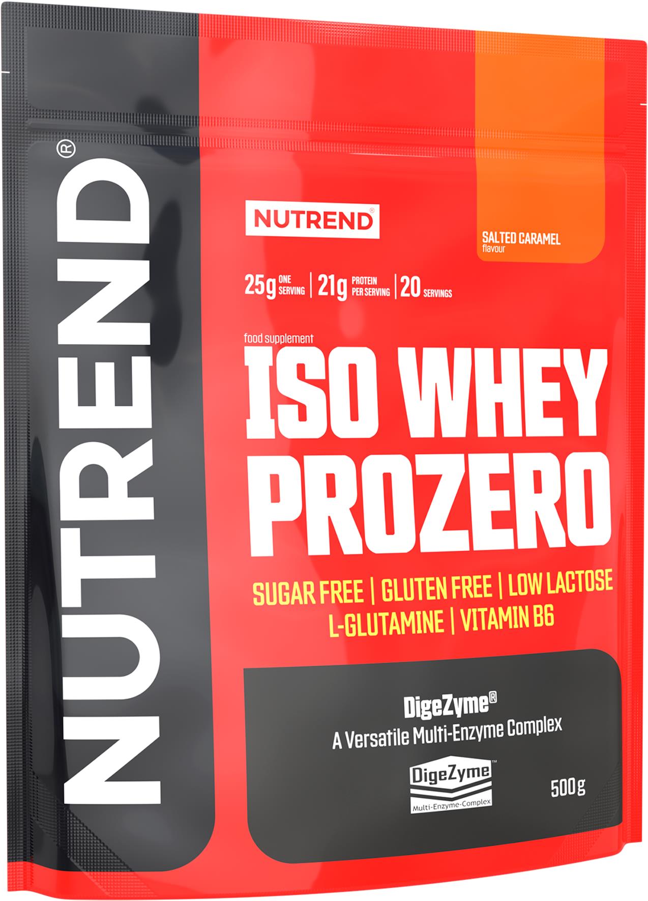 Nutrend ISO Whey Prozero 500 g, slaný karamel