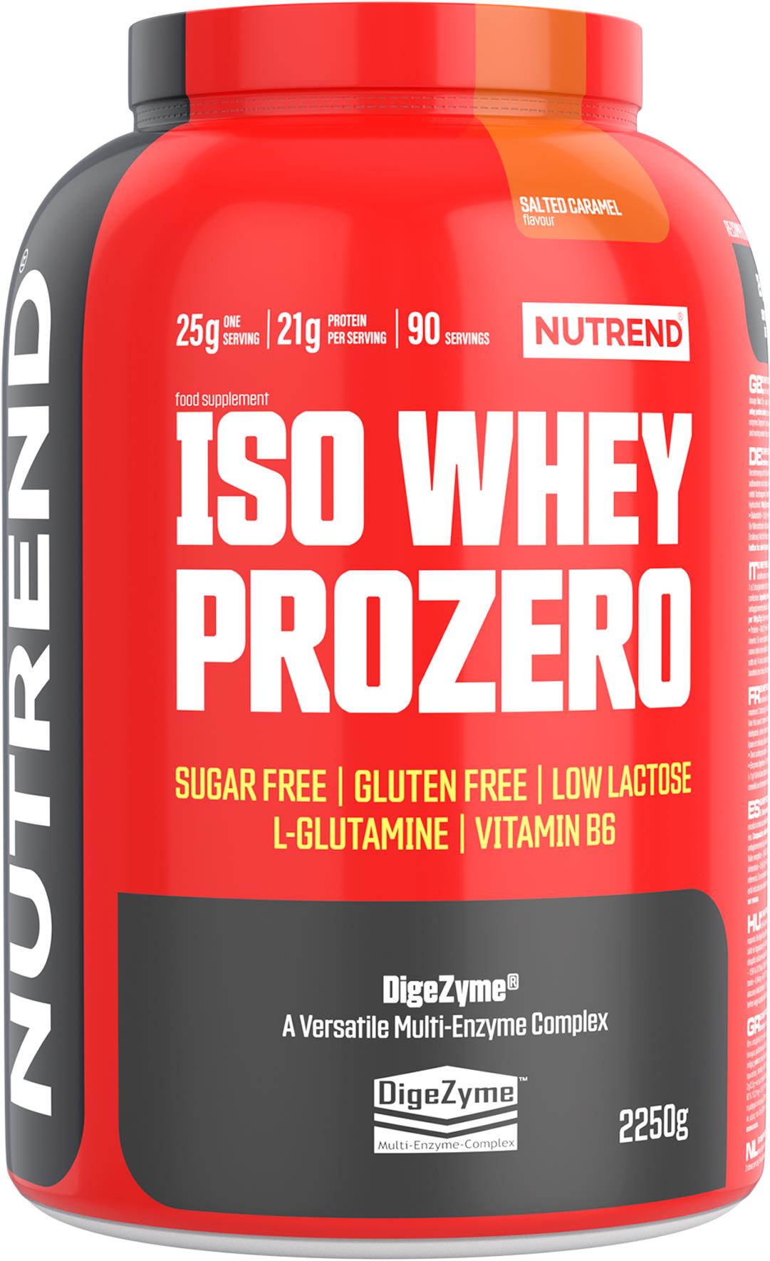 Nutrend ISO Whey Prozero 2250 g, slaný karamel