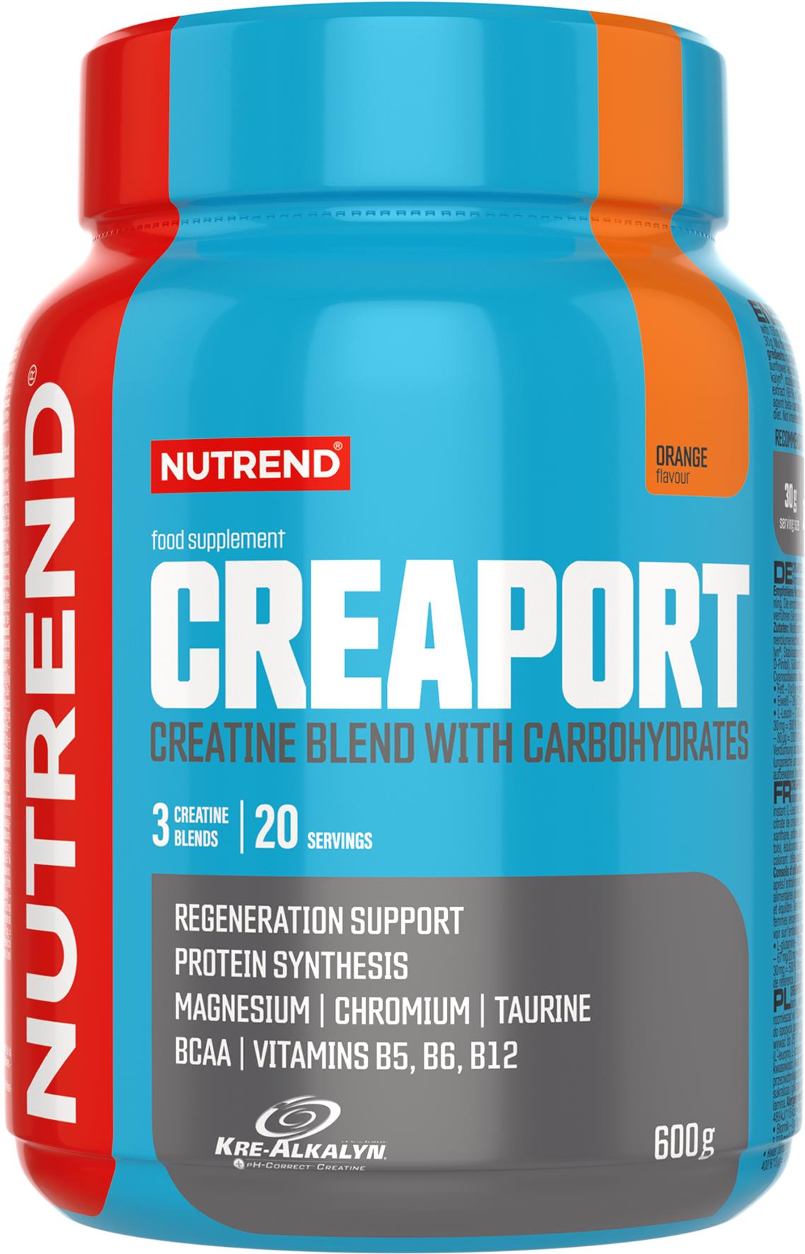 Nutrend Creaport - Kreatinová směs, 600 g Příchuť: Pomeranč Expirace 28/06/26