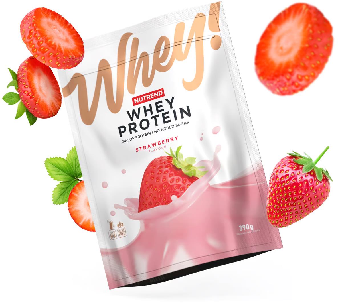 Nutrend Whey Protein! 390 g, jahoda