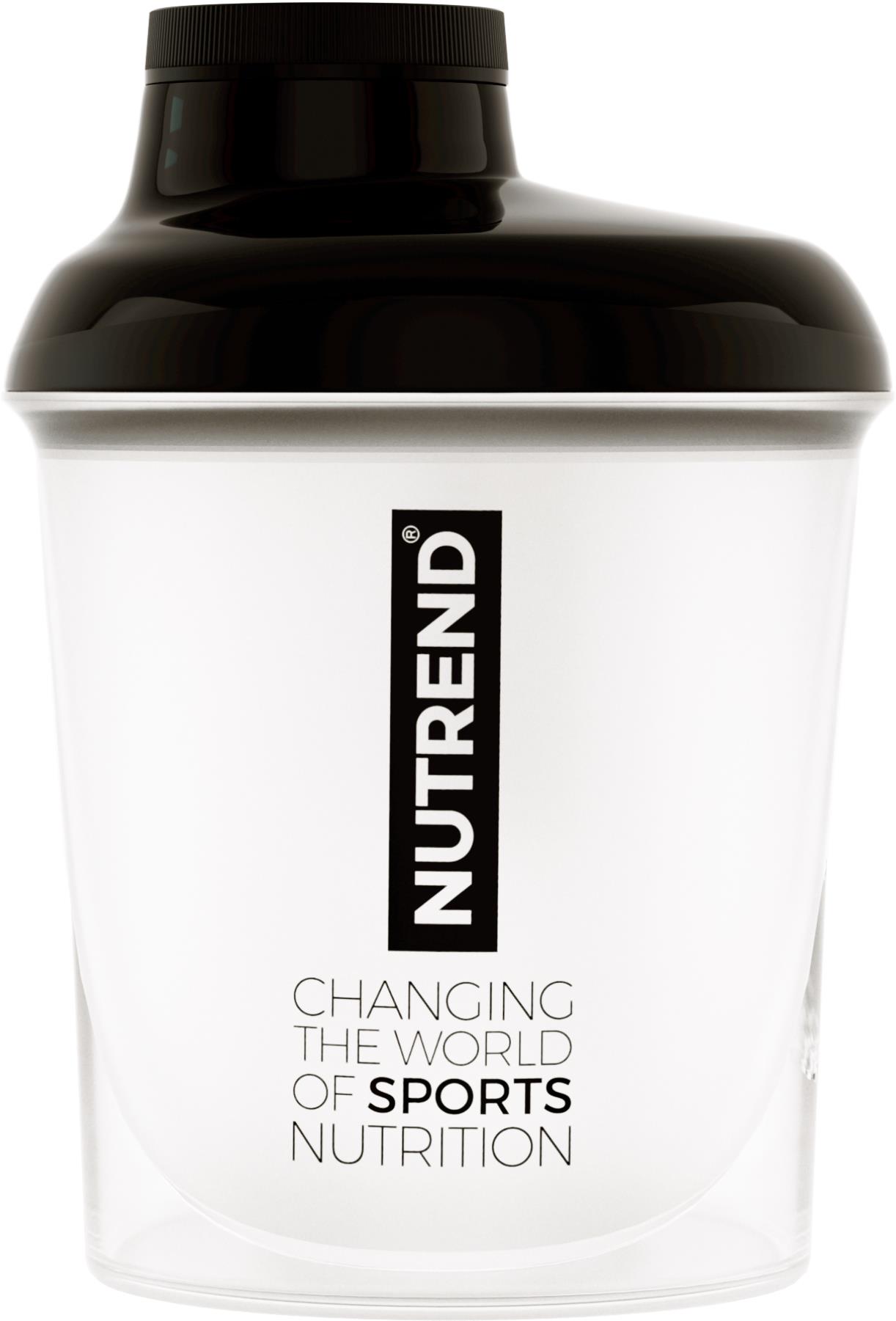 Nutrend Shaker Mini 300 ml, průhledná + černá