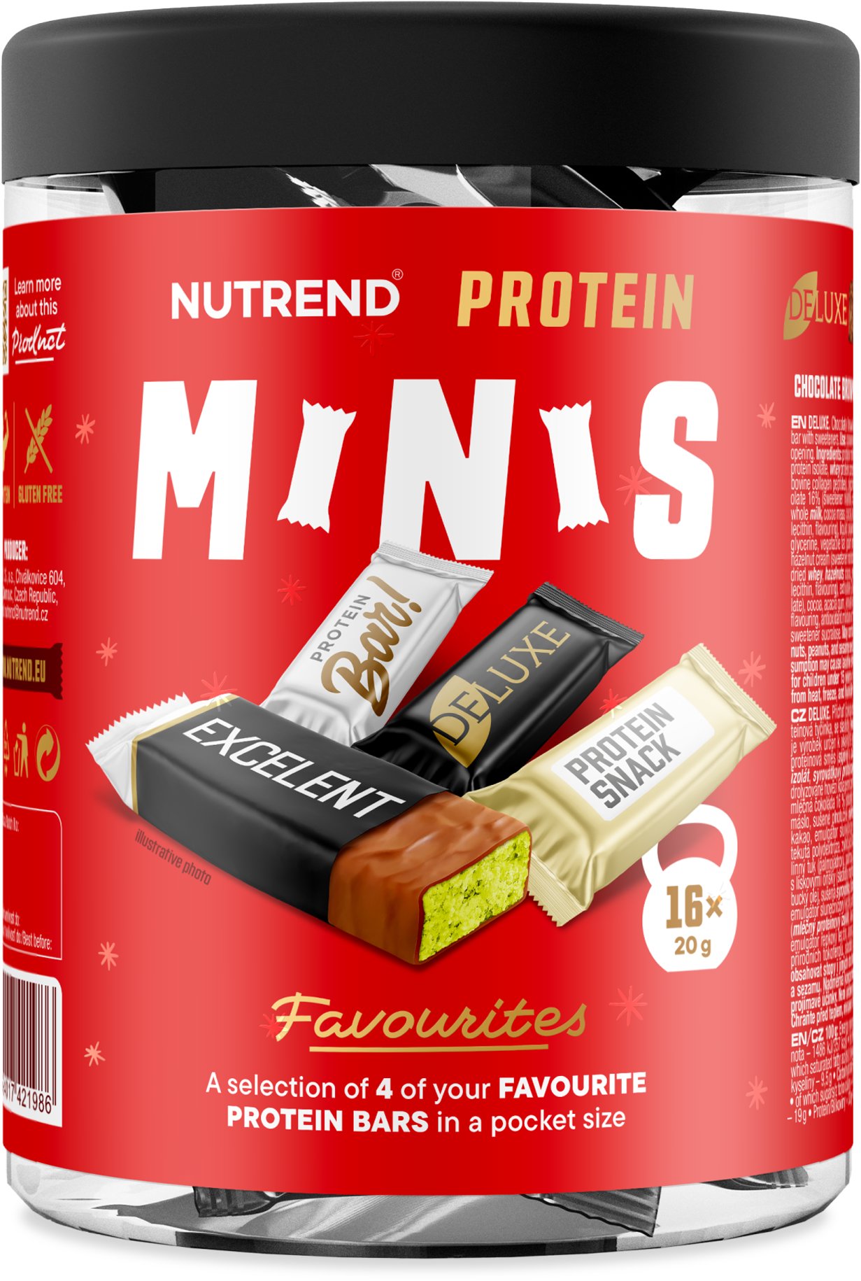 Nutrend Protein Minis 16 × 20 g, mix příchutí