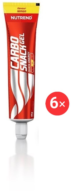 Nutrend Carbosnack tuba, 6 x 50g, citron