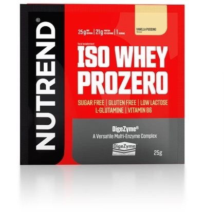 Nutrend ISO WHEY PROZERO, 500g, pudinková vanilka