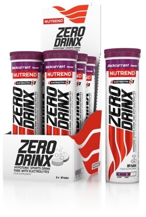 Nutrend Zerodrinx Tabs, 18 Tablet, Černý rybíz