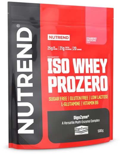 Nutrend ISO WHEY PROZERO, 500 g, cookies cream