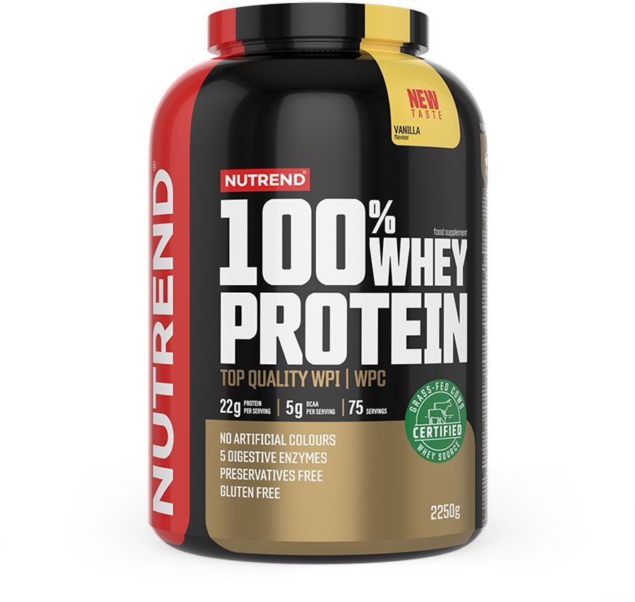 Nutrend 100% Whey Protein 2250 g, vanilka