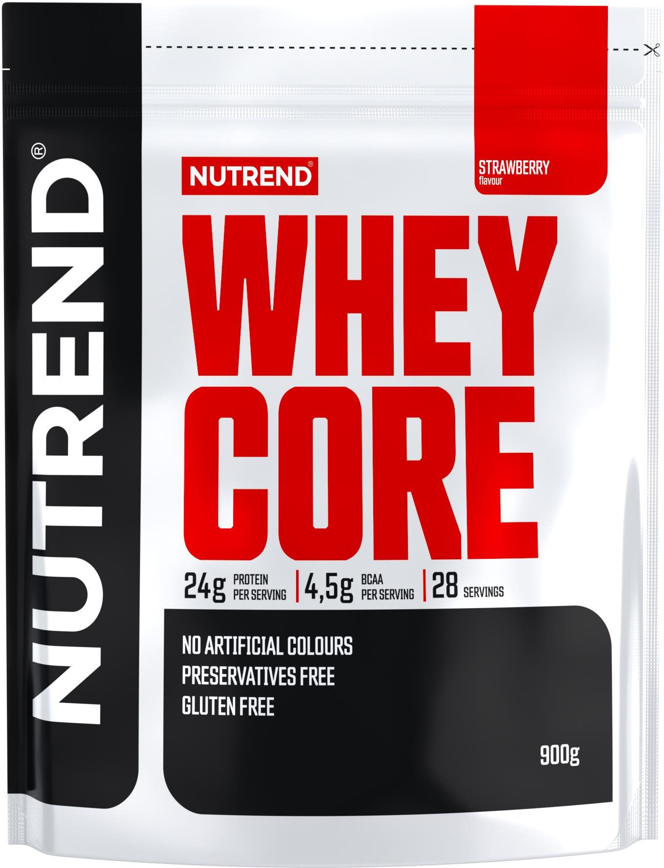 Nutrend WHEY CORE 900 g, jahoda