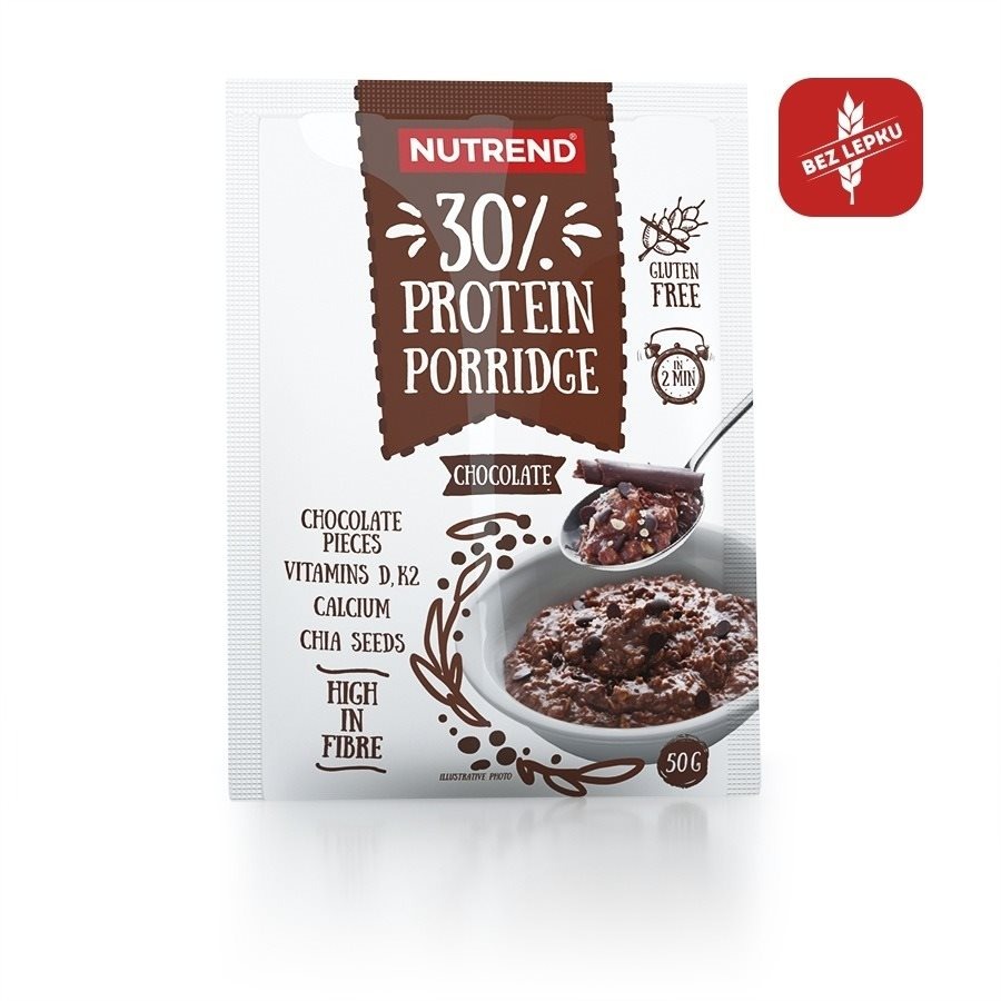 Nutrend Protein Porridge, 50 g, čokoláda