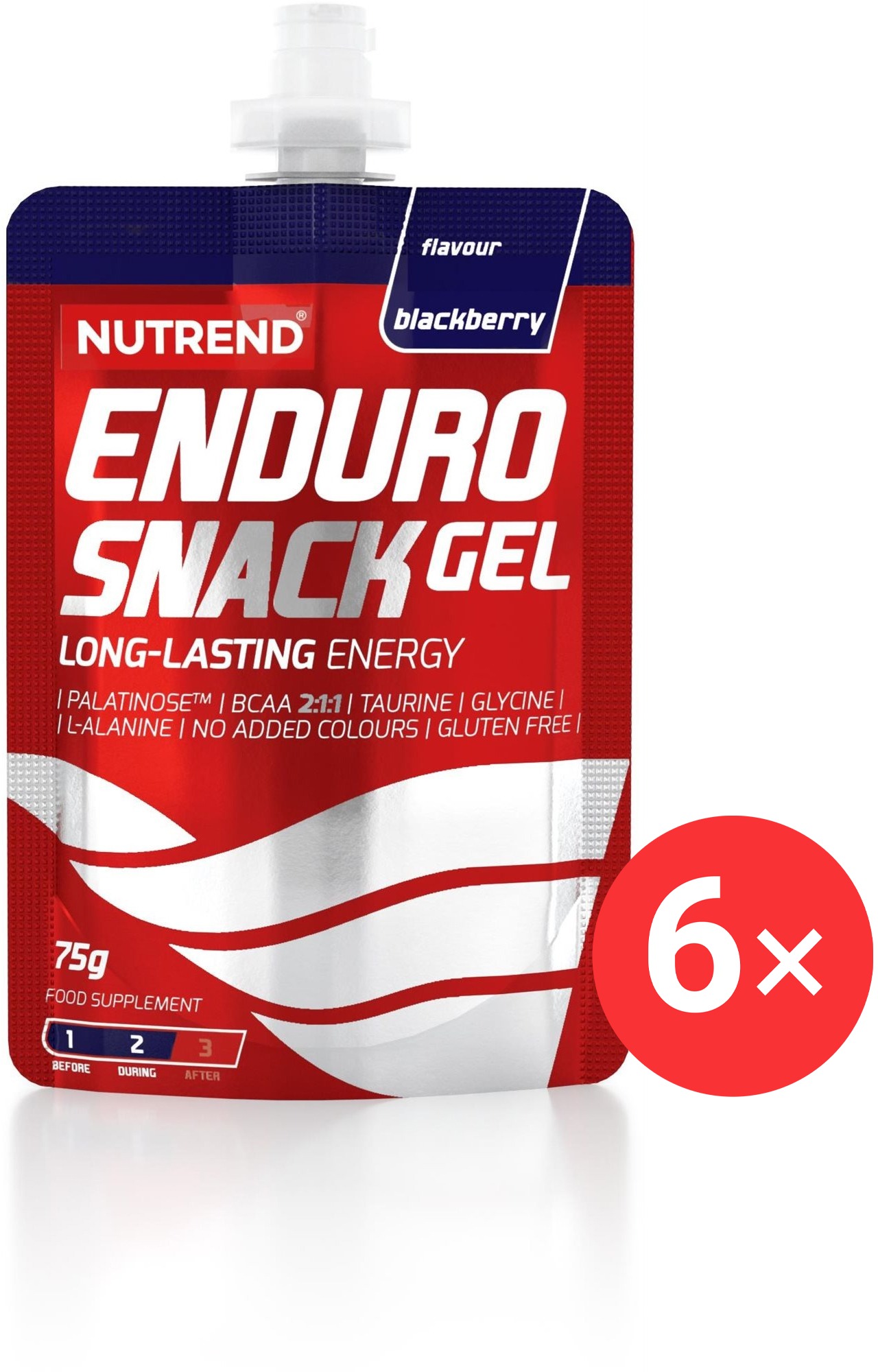 Nutrend Endurosnack sáček 6 x 75 g, ostružina