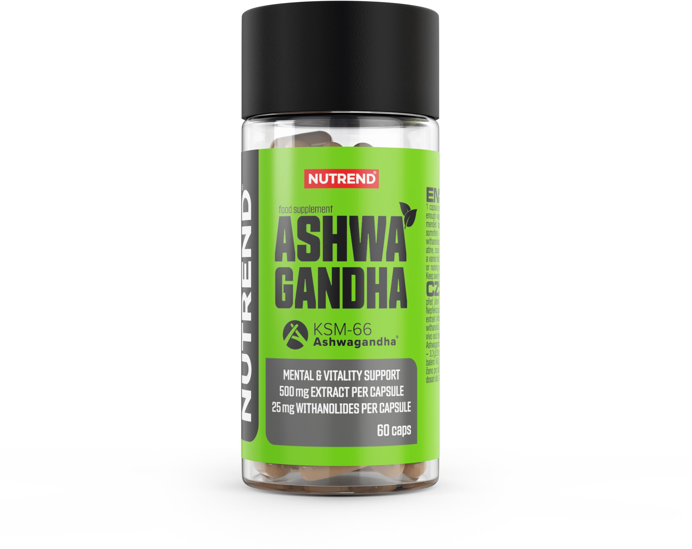 Nutrend Ashwagandha, 60 kapslí