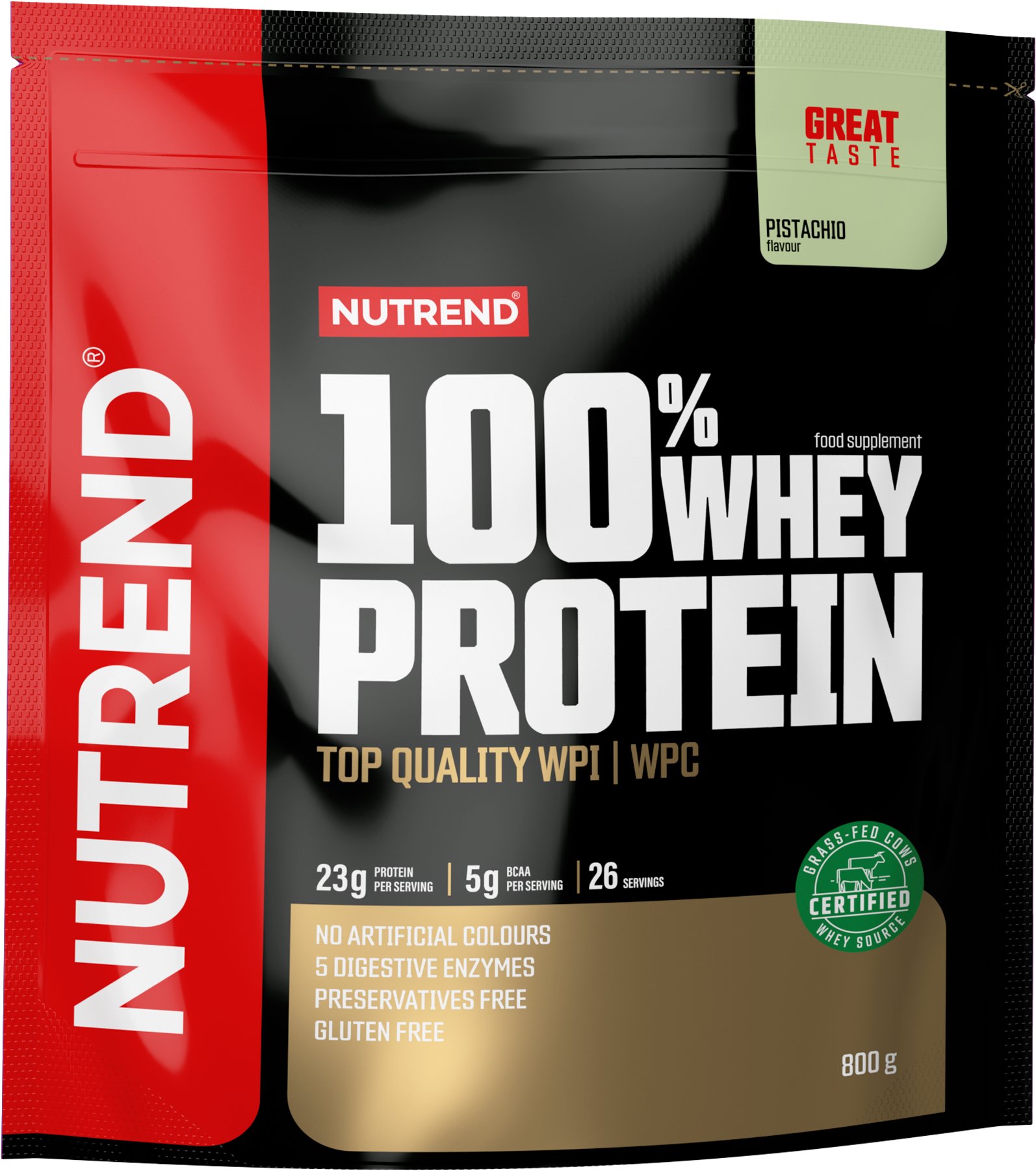 Nutrend 100% Whey Protein 800 g, pistácie