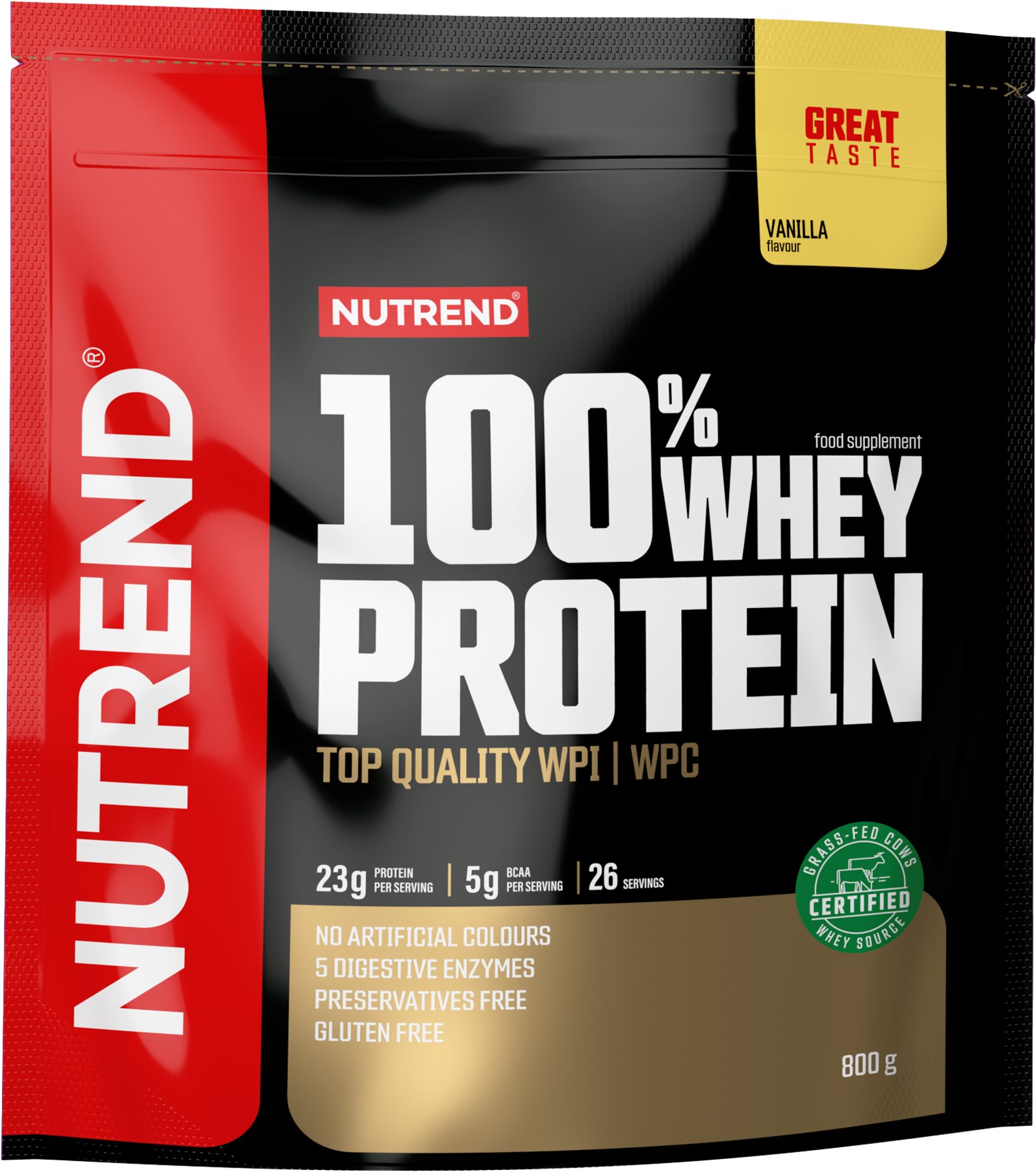 Nutrend 100% Whey Protein 800 g, vanilka