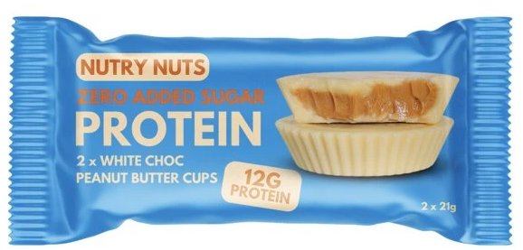 NUTRY NUTS, 42 g, Bílá čokoláda s arašídovým máslem