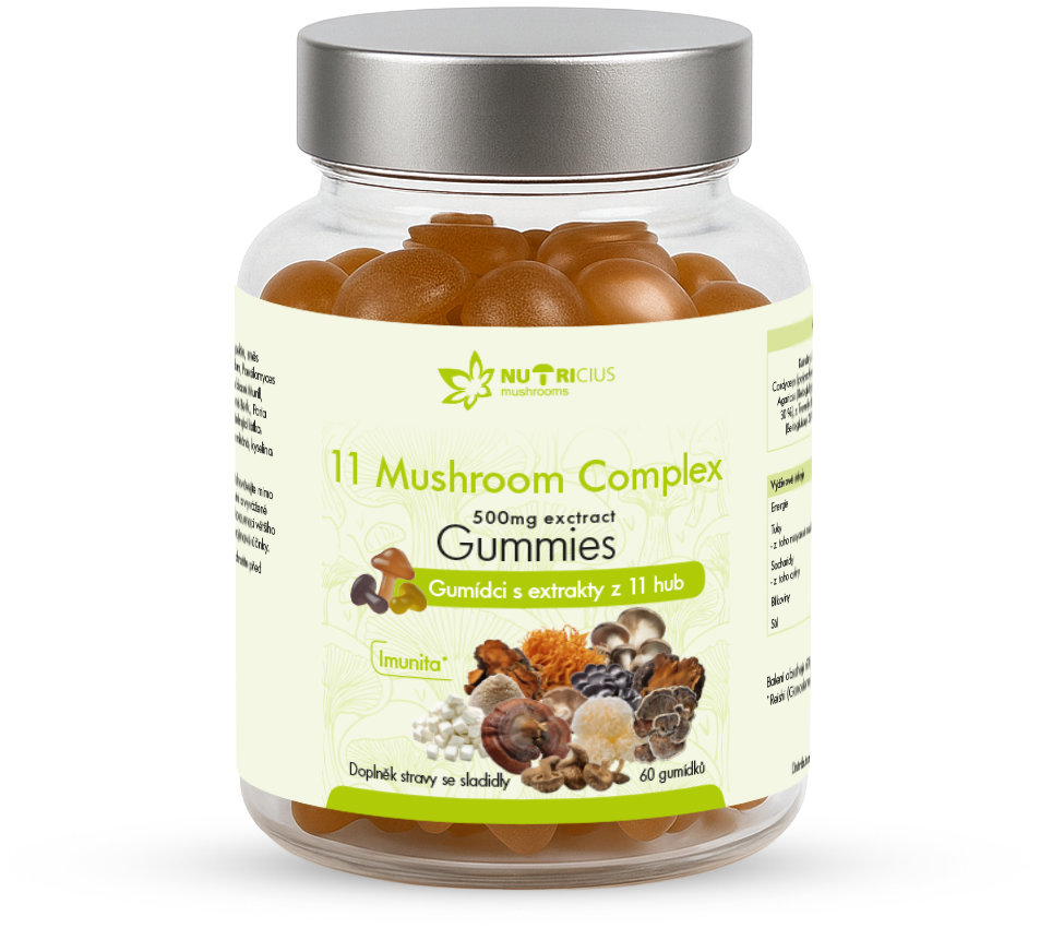 Nutricius 11 Mushroom Complex 500 mg 60 gummies