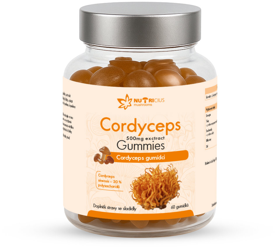 Nutricius Cordyceps 500 mg 60 gummies