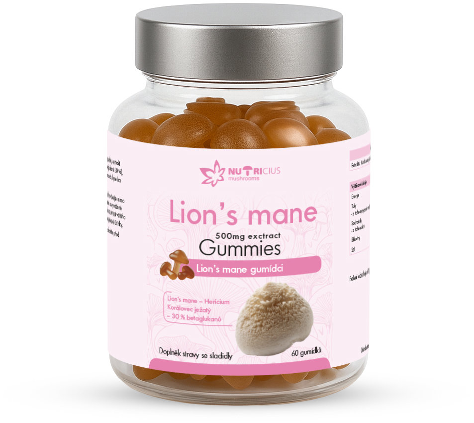 Nutricius Lions mane 500 mg 60 gummies