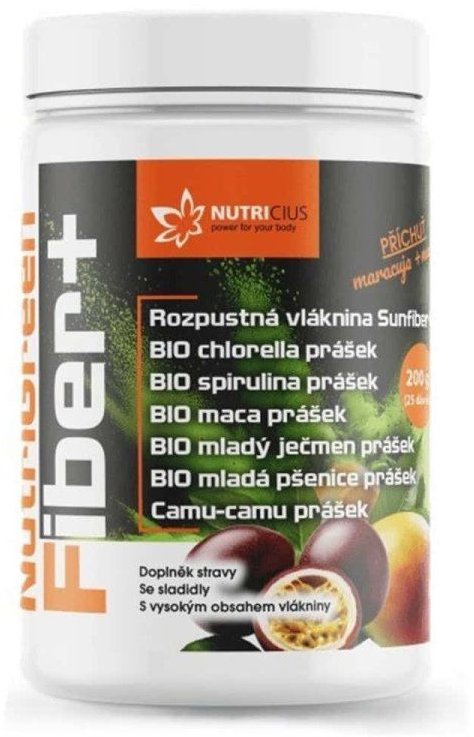 Nutricius NutriGreen Fiber+ maracuja-mango 200 g