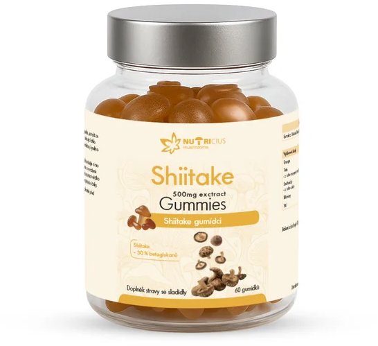 Nutricius Shiitake 500 mg 60 gummies