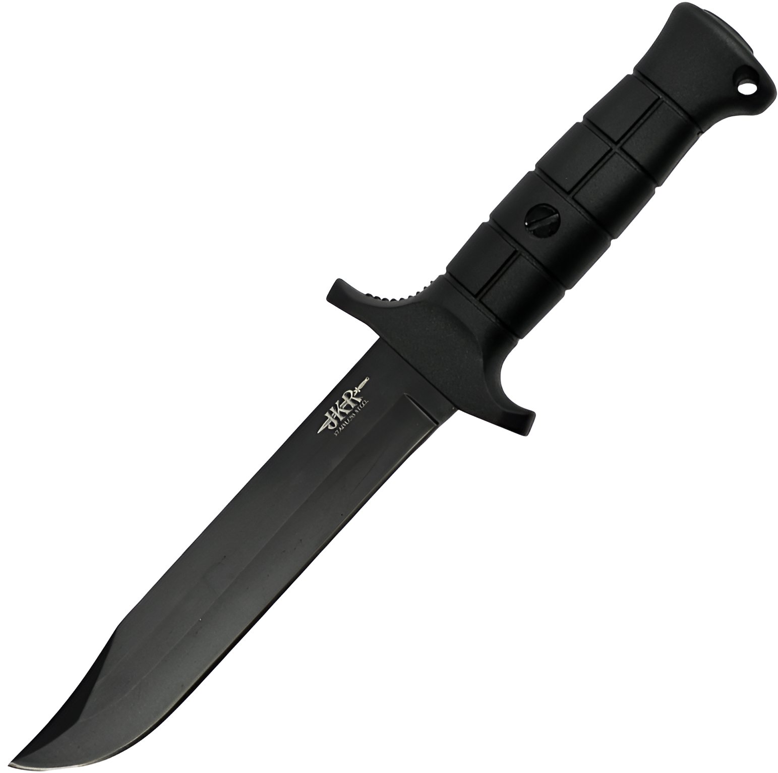 JKR Taktický nůž se záštitou, 16,8 cm, ABS, černý