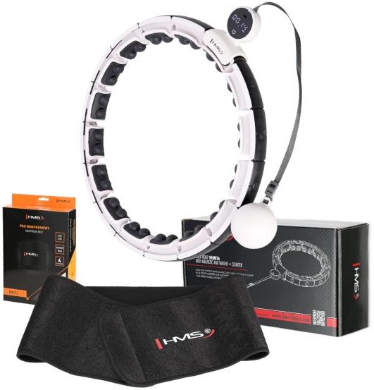 HMS Set HHM16 + BR163 hula hoop obruč se závažím, magnety a počítadlem