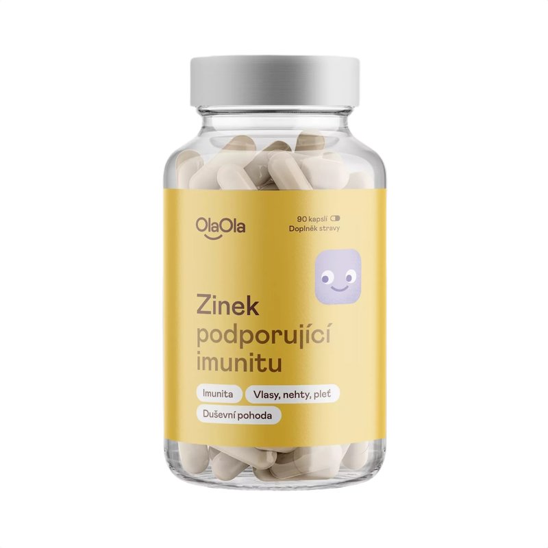 OlaOla Zinek podporující imunitu, 90 kapslí