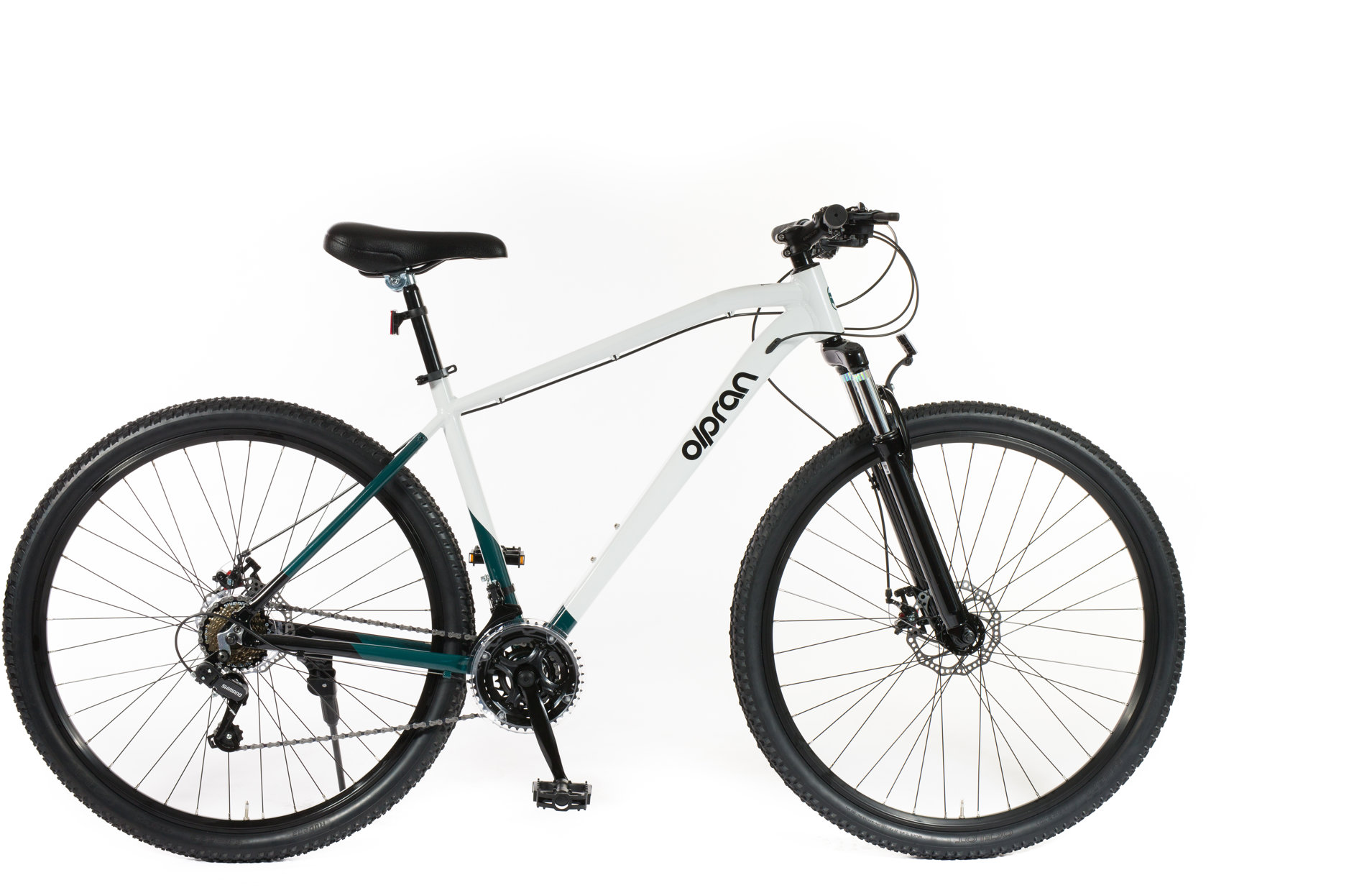Olpran Canis man 29" 19" bílé/tmavé petrolejové