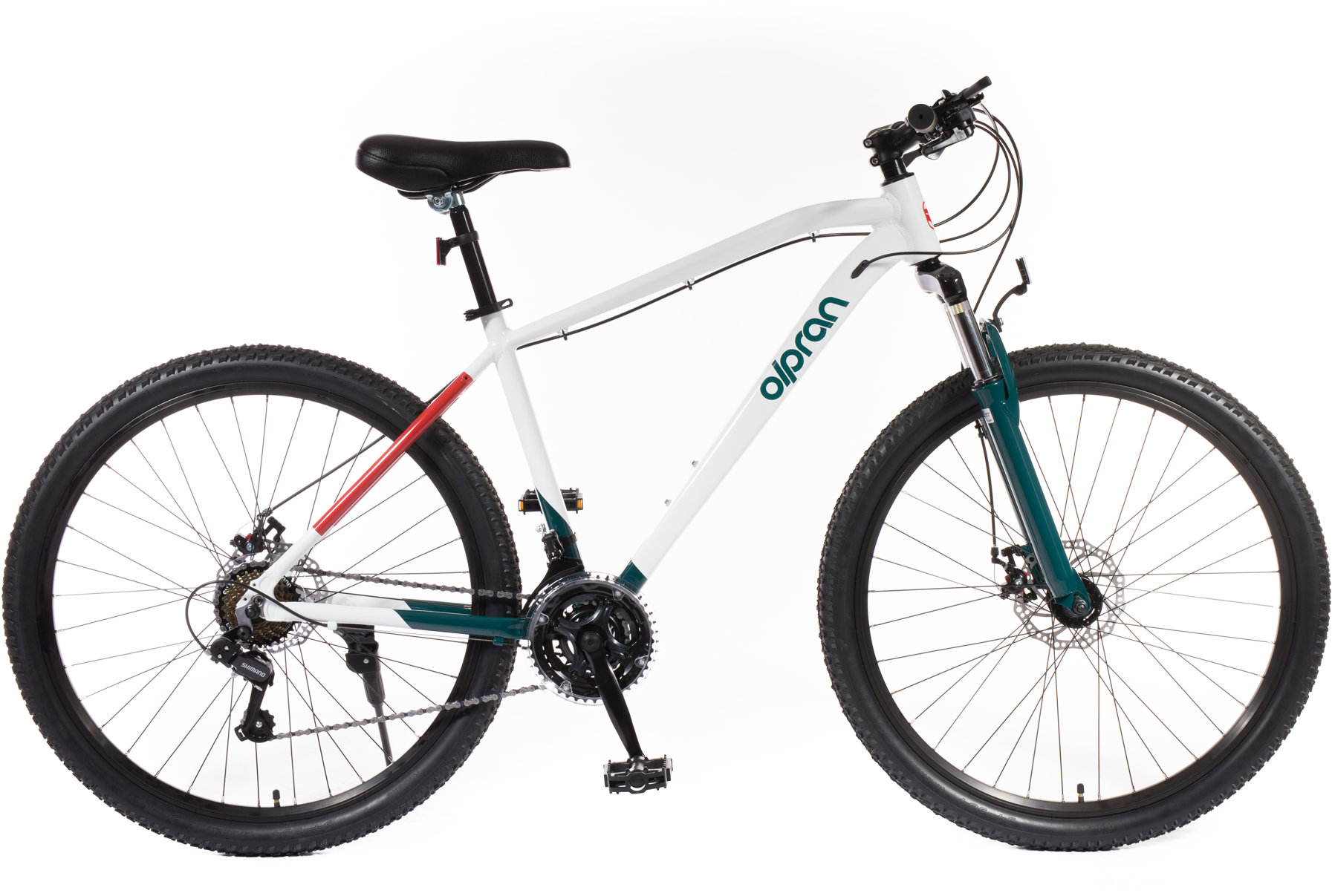 Olpran Canis man 27,5" 18" bílé/tmavé petrolejové/tmavě červené