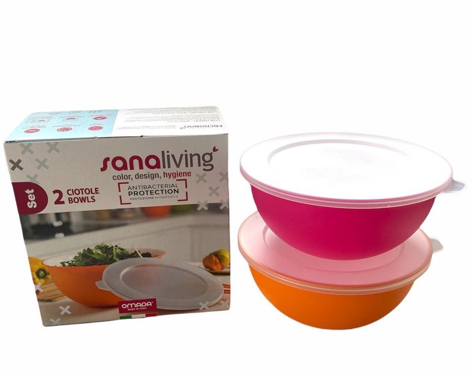 Omada set 2 plastových nerozbitných misek Sanaliving Bowls