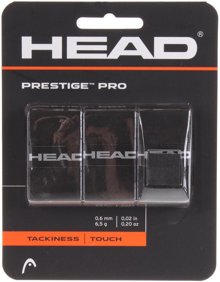 HEAD Multipack 4 ks Prestige Pro 3 overgrip omotávka tl. 06 mm černá