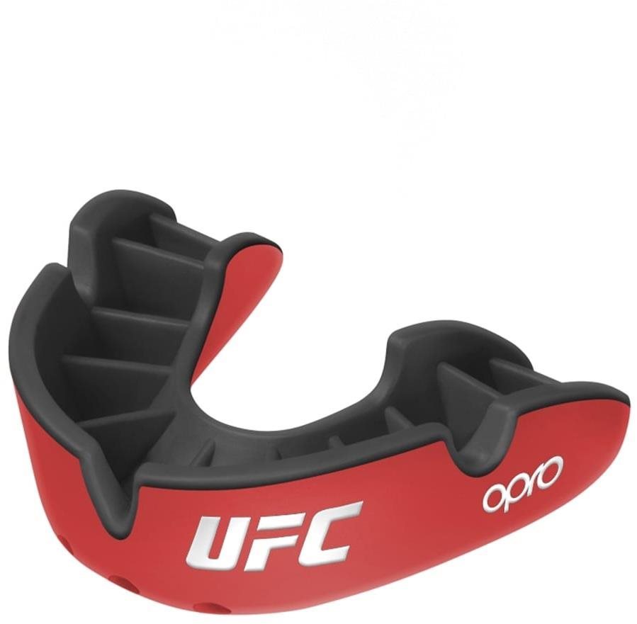 OPRO Silver UFC, červená/černá