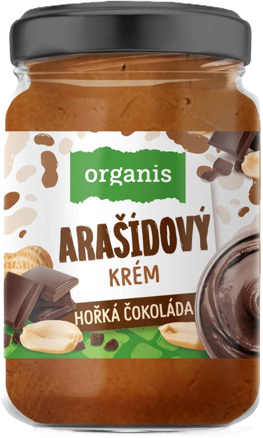 Organis Arašídový krém s hořkou čokoládou 920 g