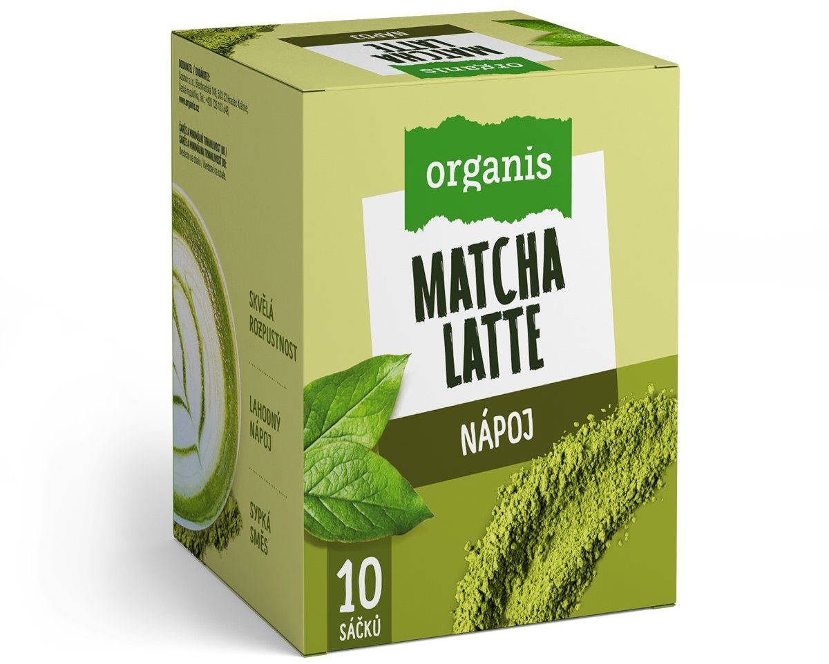 Organis Matcha Latte 10 × 17 g