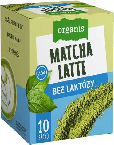 Organis Matcha Latte bez laktózy 10 × 27 g