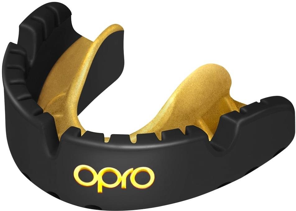OPRO GOLD BRACES - ROVNÁTKA, černá/zlatá
