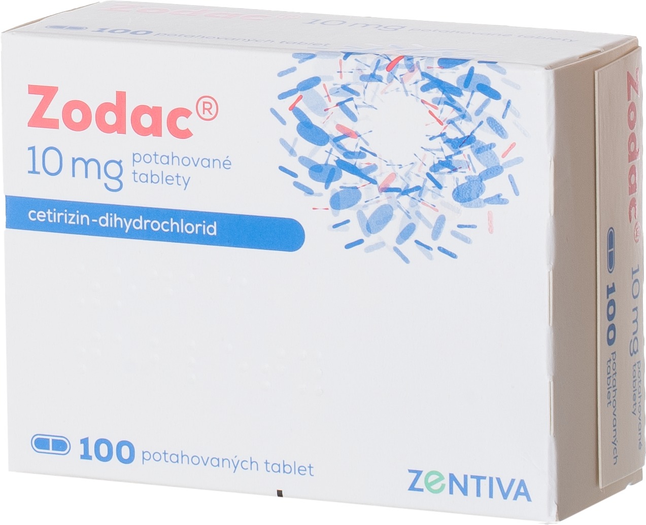 Zodac 10 mg 100 potahovaných tablet