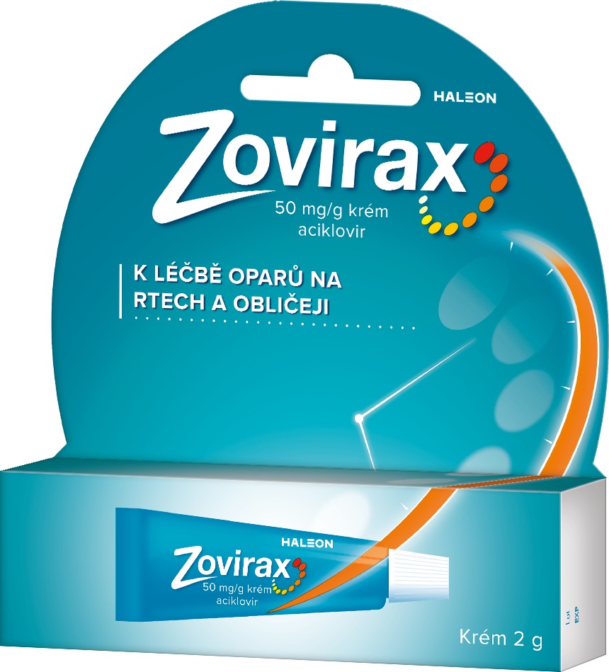 Zovirax 50 mg/g, krém při oparech na rtu 2g