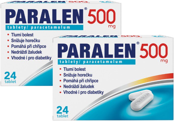 Paralen 500 mg 24 tablet (balení 2ks)