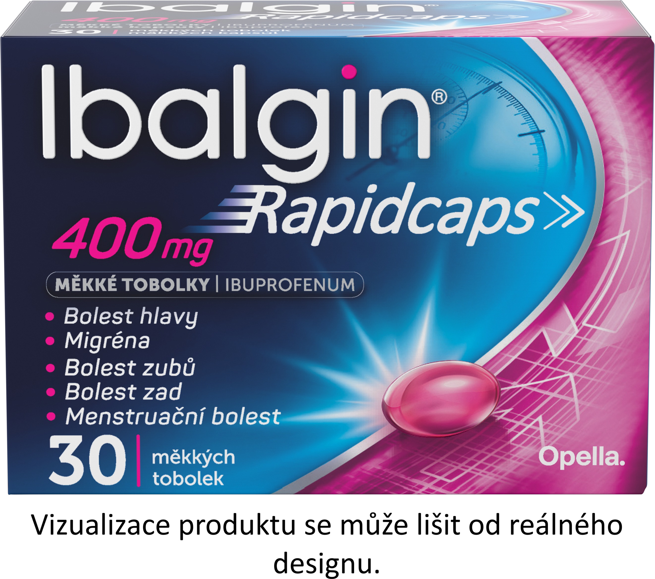 Ibalgin Rapidcaps 400 mg 30 tobolek